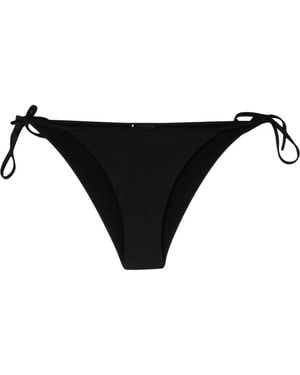 DSquared² Icon Logo-Print Bikini Bottoms - Black