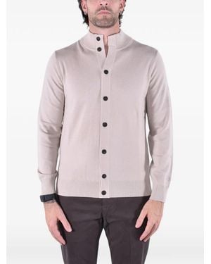 MC2 Saint Barth Savile Button-Up Cardigan - Natural