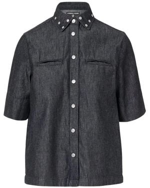 Iceberg Studded Short-Sleeve Shirt - Grey