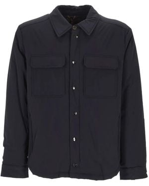 ONTHEBUND Padded Chest-Pocket Jacket - Blue