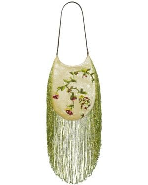 Tory Burch Pierced Embellished Small Bag - Metallic