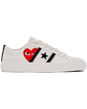 COMME DES GARÇONS PLAY One Star Academy Pro Trainers - White