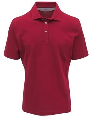 Brunello Cucinelli ショートスリーブ ポロシャツ - レッド