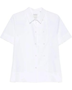 Calvin Klein Chemise Boutonnée À Manches Courtes - White