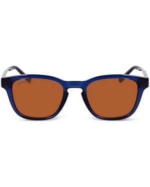 Lacoste Square-Frame Sunglasses - Blue
