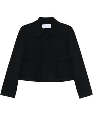 Harris Wharf London Chaqueta con cuello de polo - Negro