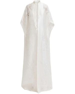 Gemy Maalouf Open Floor-Length Cape - White