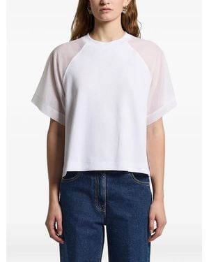 Peserico T-Shirt À Manches Transparentes - White