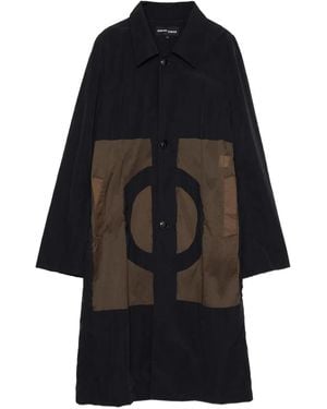 Edward Cuming Panelled Coat - Black