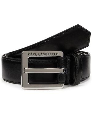 Karl Lagerfeld Essencial H3 Belt - Black