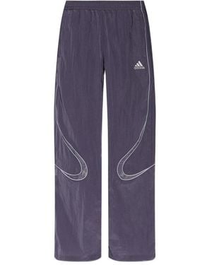 adidas Embroidered-Logo Track Trousers - Blue
