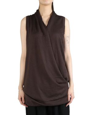 Frenckenberger カシミア トップ - ブラウン