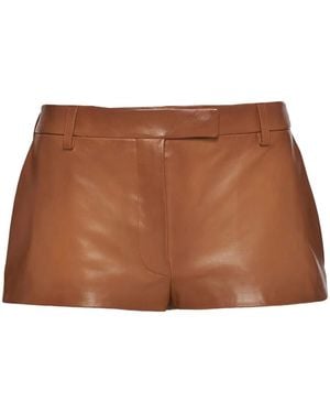 Prada Shorts A Vita Bassa - Marrone
