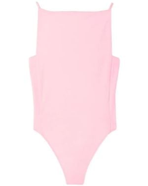 Jacquemus Sole Open-Back Swimsuit - Pink
