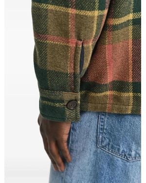 Mulberry Checked Wool-Blend Shirt Jacket - Green