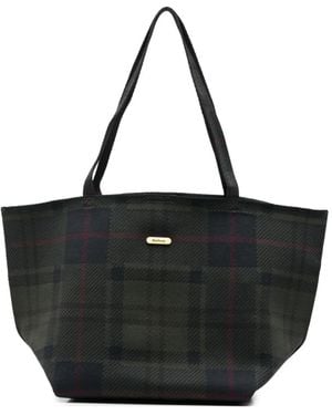 Barbour Borsa Tote Tartan - Nero
