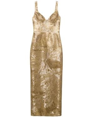 Jonathan Simkhai Viella Bustier Maxi Dress - Metallic