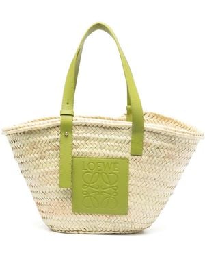 Loewe Basket Straw Tote Bag - Yellow