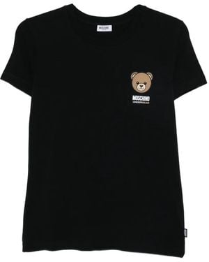 Moschino Logo-Print T-Shirt - Black
