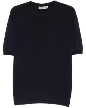 Canali Polo En Maille À Chevrons - Noir