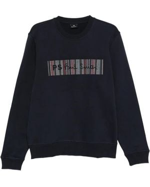 Paul Smith Regular-Fit Crew-Neck Sweatshirt - Blue