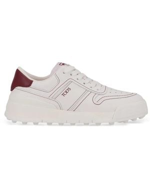 Tod's Baskets À Logo Imprimé - Blanc
