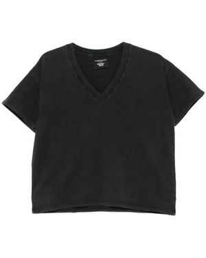 Majestic Filatures T-Shirt À Col V - Black