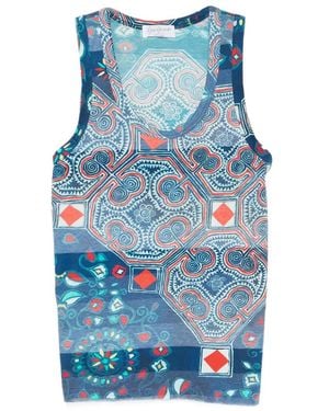 Yohji Yamamoto Scoop-Neck Vest - Blue