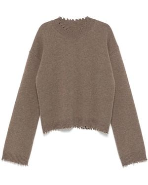 Uma Wang Distressed Jumper - Brown