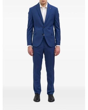 Daniele Alessandrini Single-Breasted Suit - Blue