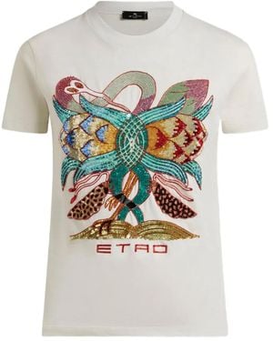 Etro デコラティブ フローラル Tシャツ - グレー