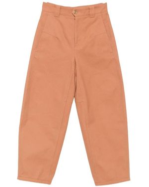 Chloé Belt-Loop Buttoned Trousers - White