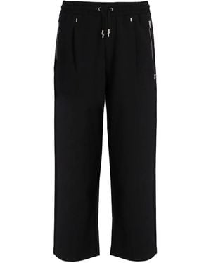 HUGO Logo-patch trousers - Schwarz