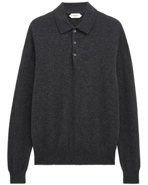 Pringle of Scotland Long-Sleeve Polo Shirt - Black