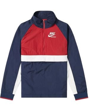 Nike Half-Zip Colour-Block Jacket - Blue