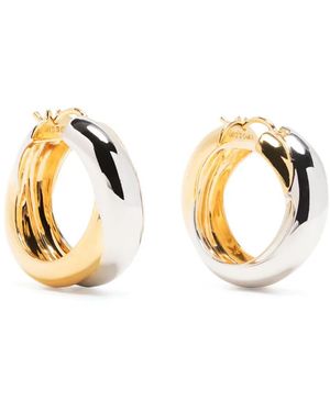 Missoma X Lucy Williams Two-Tone Entwine Hoops - Metallic