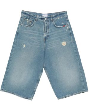 AMISH Denver Distressed Denim Shorts - Blue