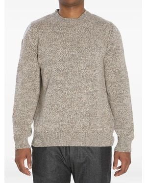 Barena Speckled Crew-Neck Wool Jumper - Grey