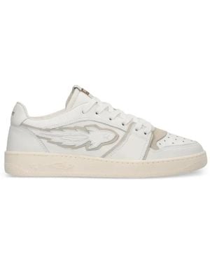 ENTERPRISE JAPAN Egg Rockett Rocket-Patch Perforated Sneakers - White