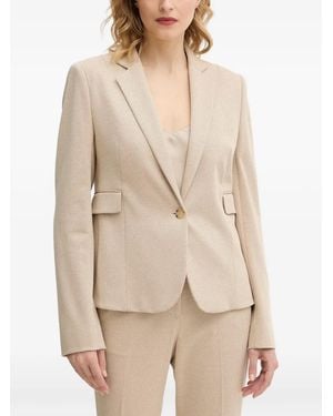 BOSS Jia Tetured Blazer - Natural