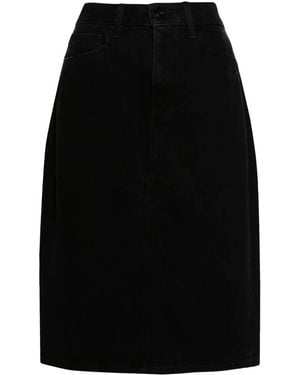 PAIGE Gonna Midi Denim Siren - Nero