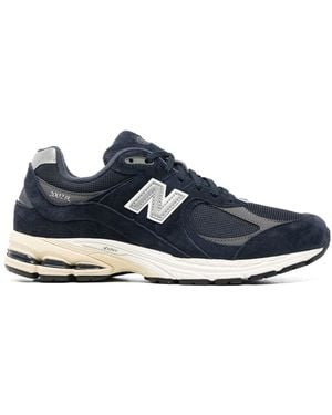 New Balance M2002 Panelled Low-Top Trainers - Blue