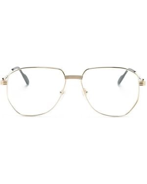 Cartier Pilot-Frame Glasses - Natural