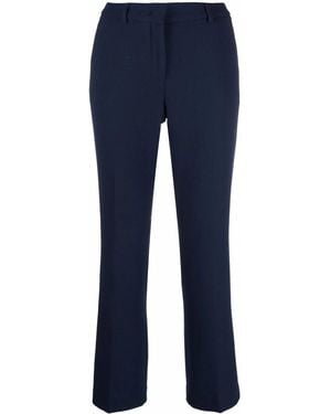 L'Autre Chose Cropped Tailored Trousers - Blue