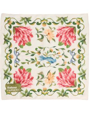 Barbour Farm Rio Azelia Floral-Print Scarf - Natural