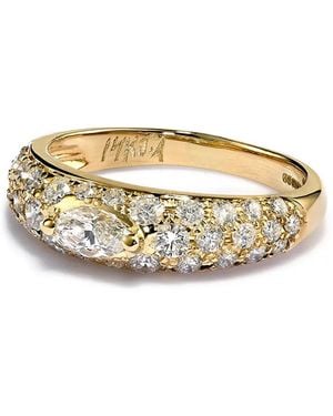 Jacquie Aiche 14Kt Goldring Mit Diamanten Im Marquise-Schliff - Mettallic