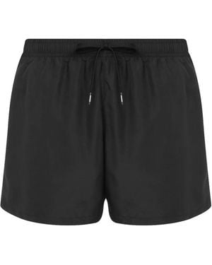 Moschino Logo-Print Swim Shorts - Black