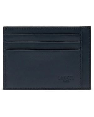 Lancel Leon Leather Cardholder - Blue