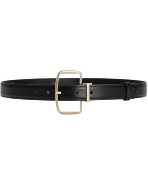 Dolce & Gabbana Buckle Leather Belt - White