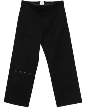 CASABLANCA Patterned Trousers - Black
